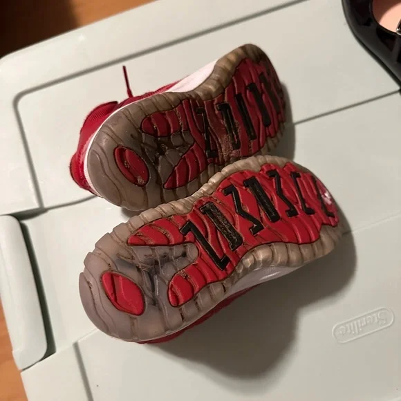 Jordan’s Retro 11 red sneakers